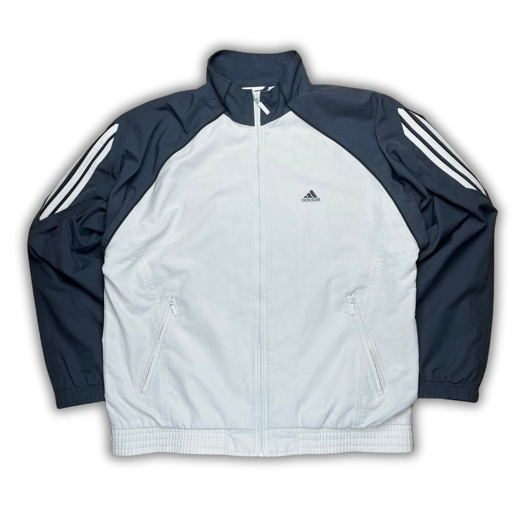 Vintage Adidas 90er Beige Grey Trackjacket (L)