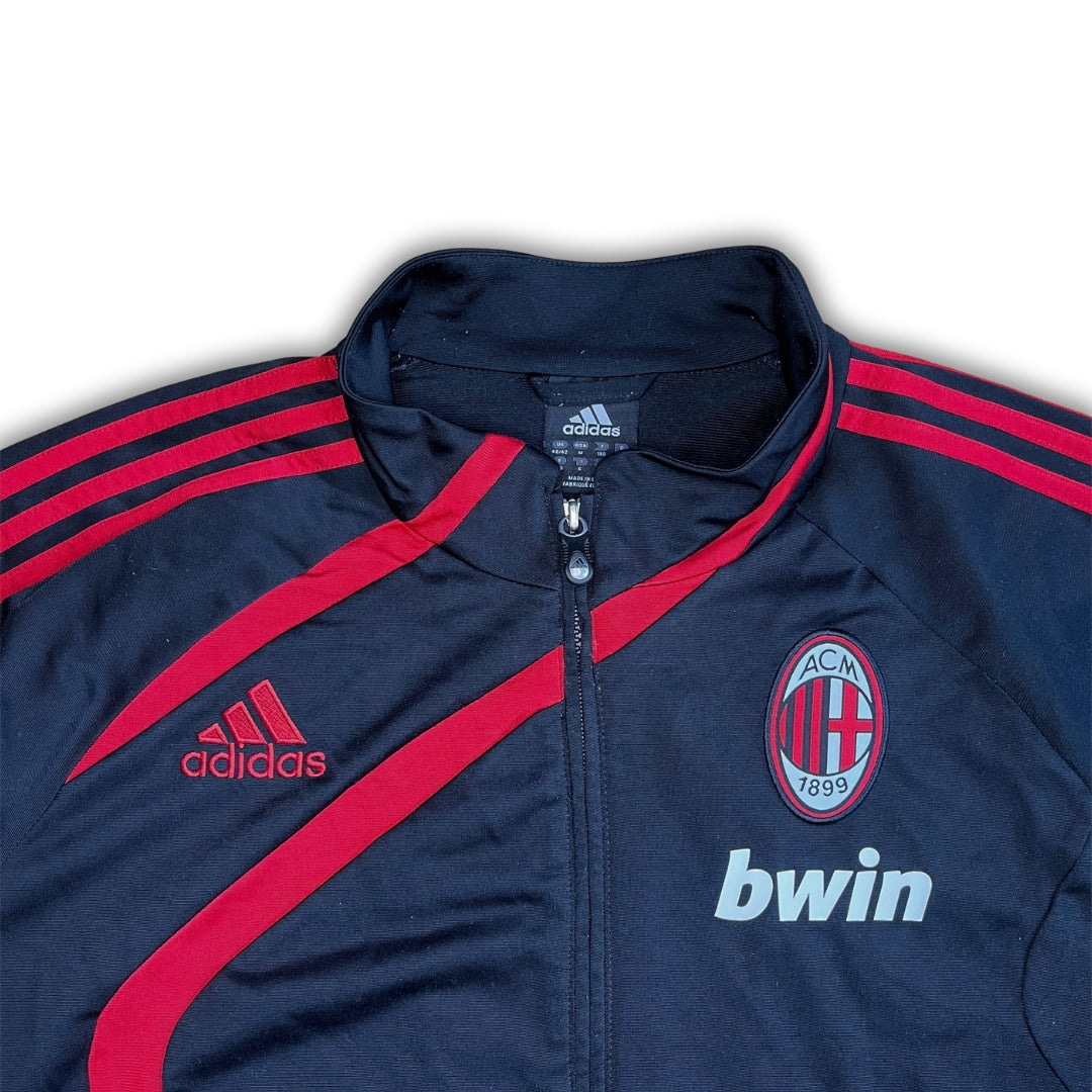 Vintage Adidas AC Milan Black Track Jacket (M)