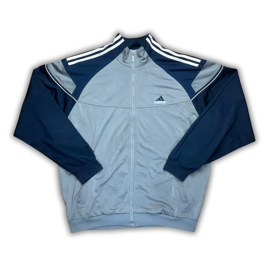 Vintage Adidas Blue Grey Trackjacket (L)