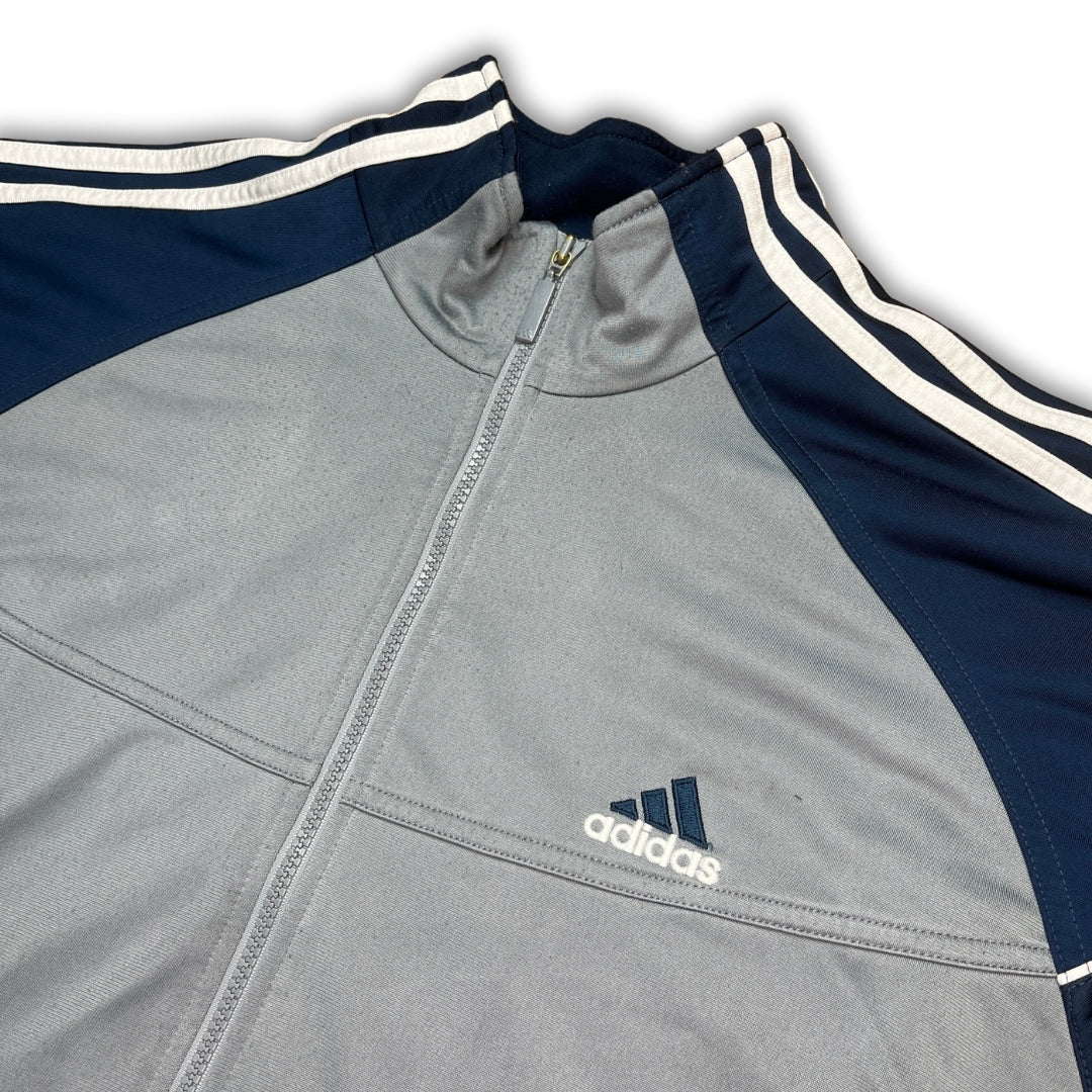 Vintage Adidas Blue Grey Trackjacket (L)