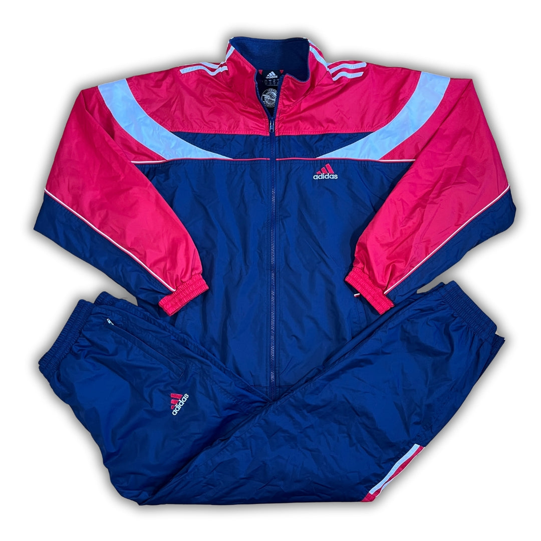 Vintage Adidas Red / Blue Tracksuit (M)