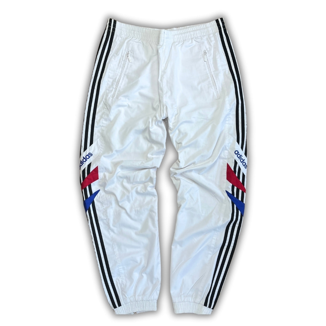 Vintage Adidas White Rave Trackpants (M)