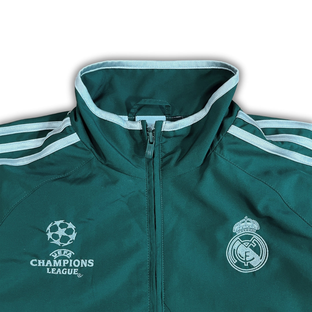 Vintage Adidas Forrest Green Real Madrid Trackjacket (S)