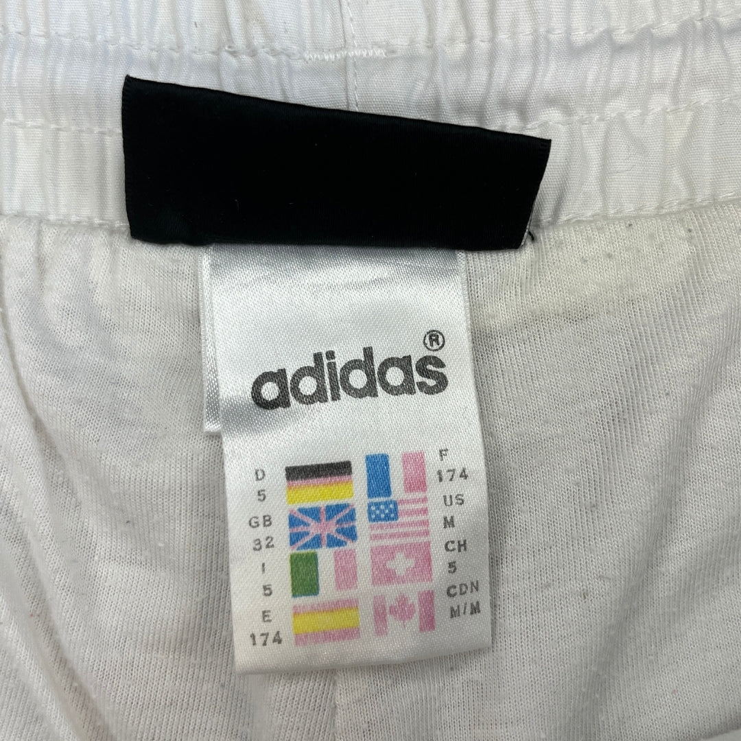 Vintage Adidas White Rave Trackpants (M)
