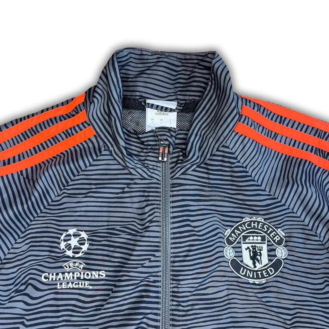 Vintage Adidas Grey Manchester United Champions League Trackjacket (S)