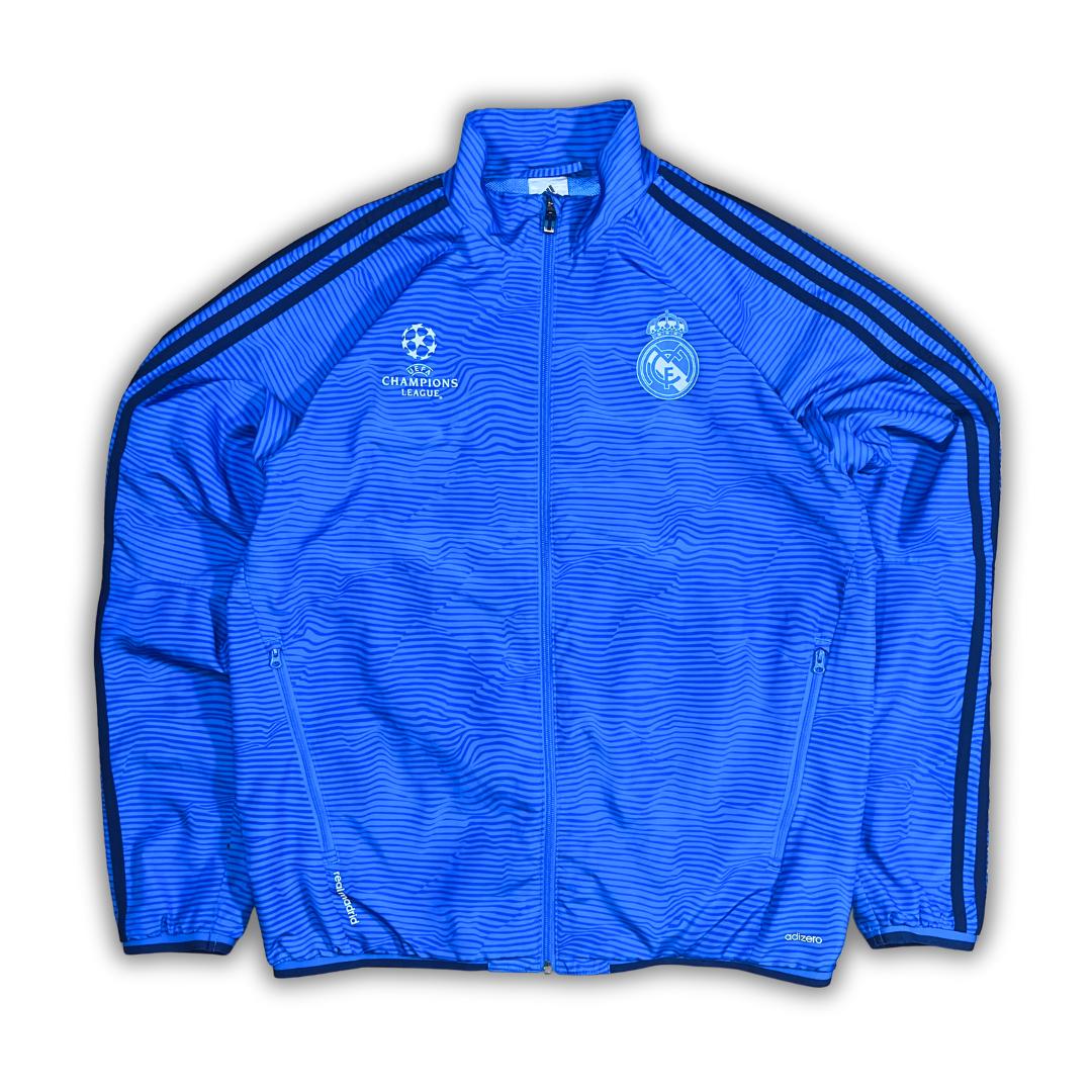 Vintage Adidas Blue Real Madrid Champions League Trackjacket (M)