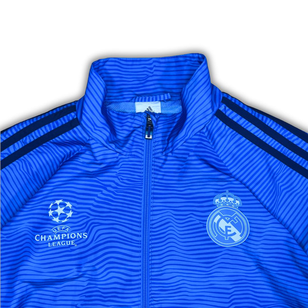 Vintage Adidas Blue Real Madrid Champions League Trackjacket (M)