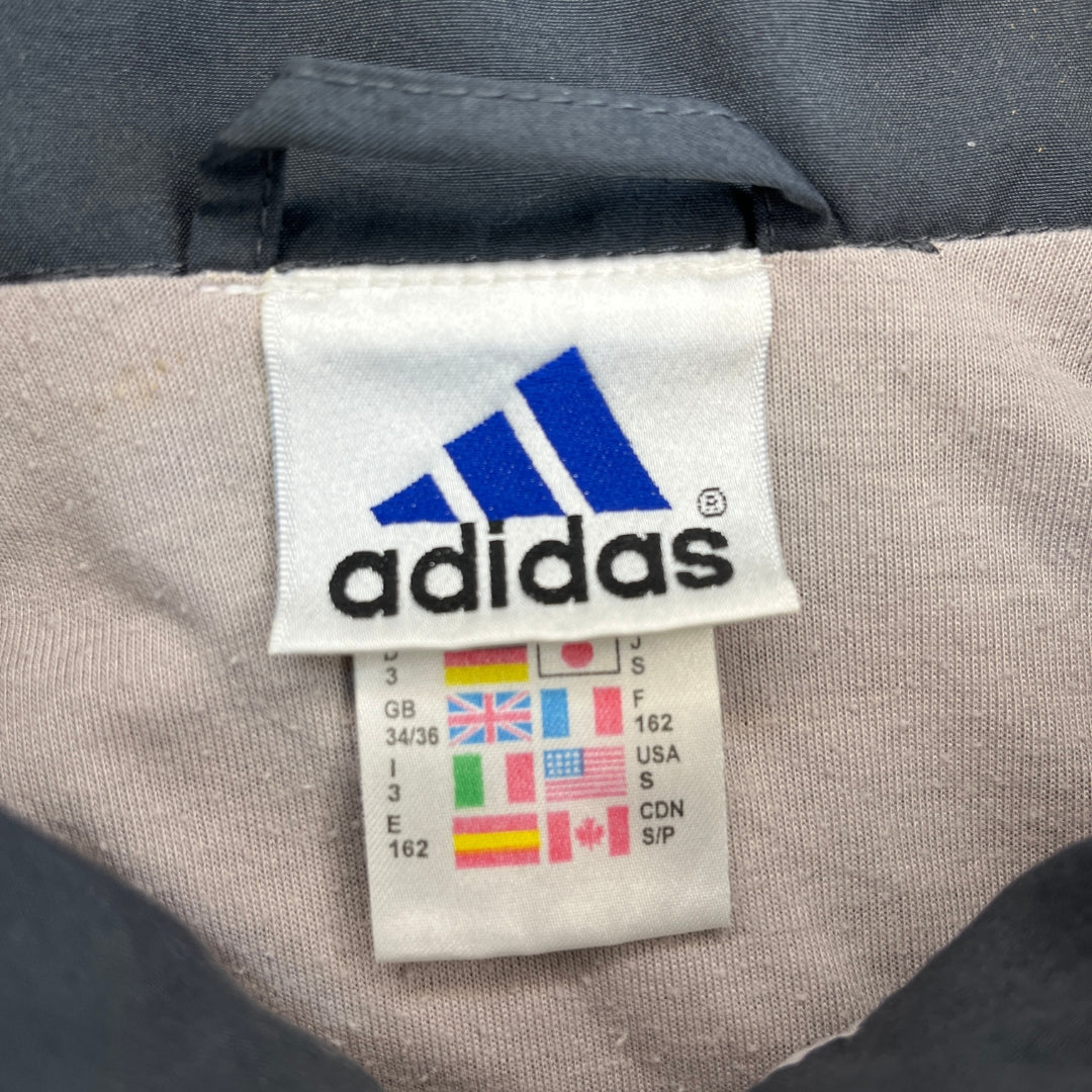 Vintage Adidas 90er Grey Black Trackjacket (S)