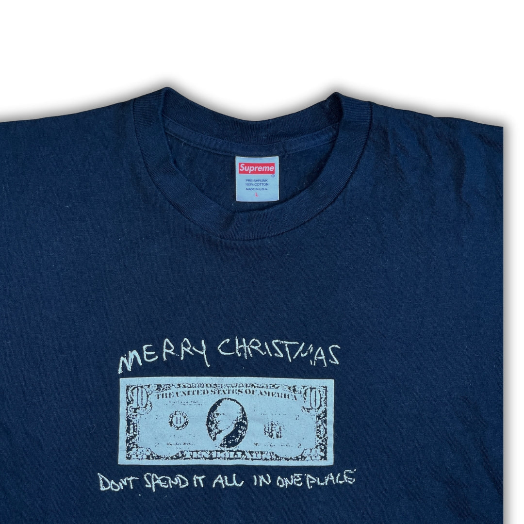 Vintage Black Supreme Christmas Shirt (L)