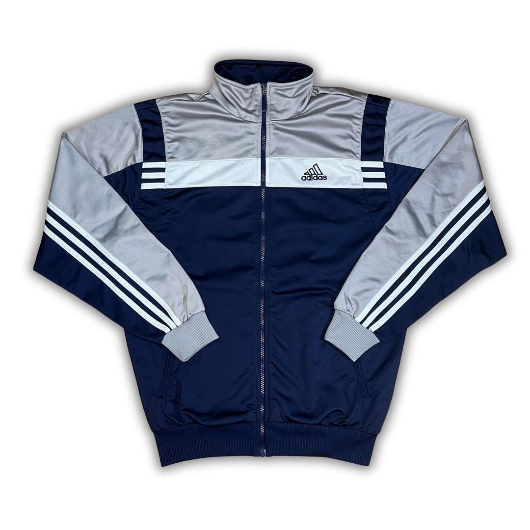Vintage Adidas 90er Blue Grey Trackjacket (S)