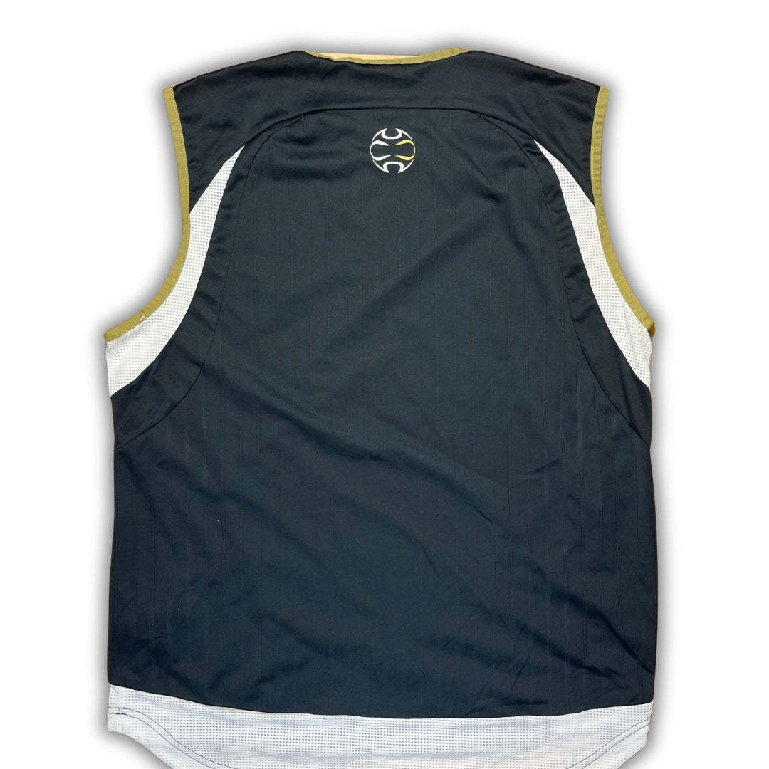 Vintage Adidas Grey Real Madrid Warmup Shirt (L)