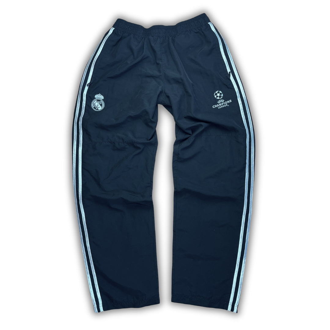 Vintage Adidas Black Real Madrid Champions League Trackpants (M)