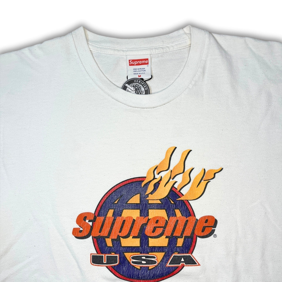Vintage White Supreme Shirt (M)