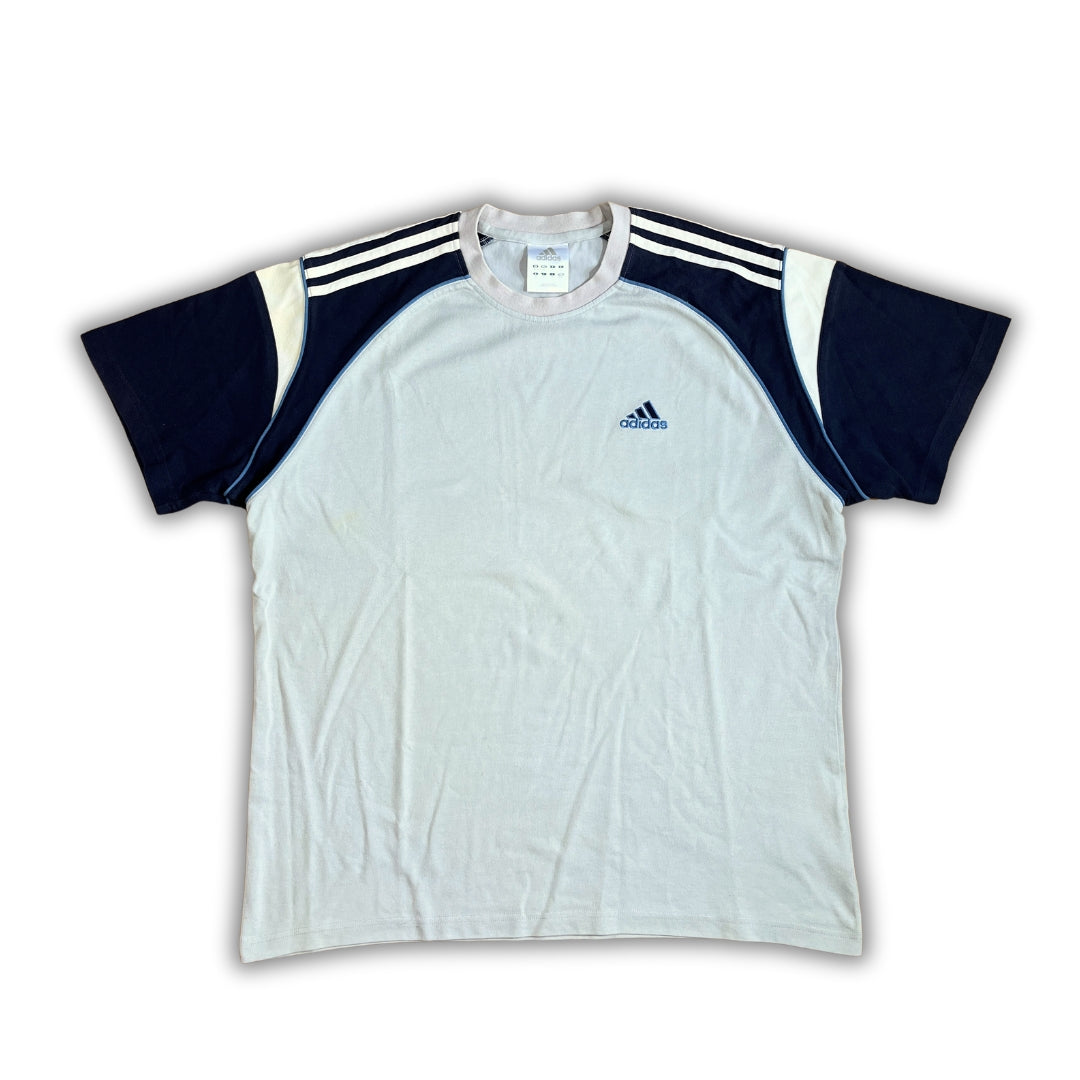 Vintage Adidas Blue White Shirt (M)