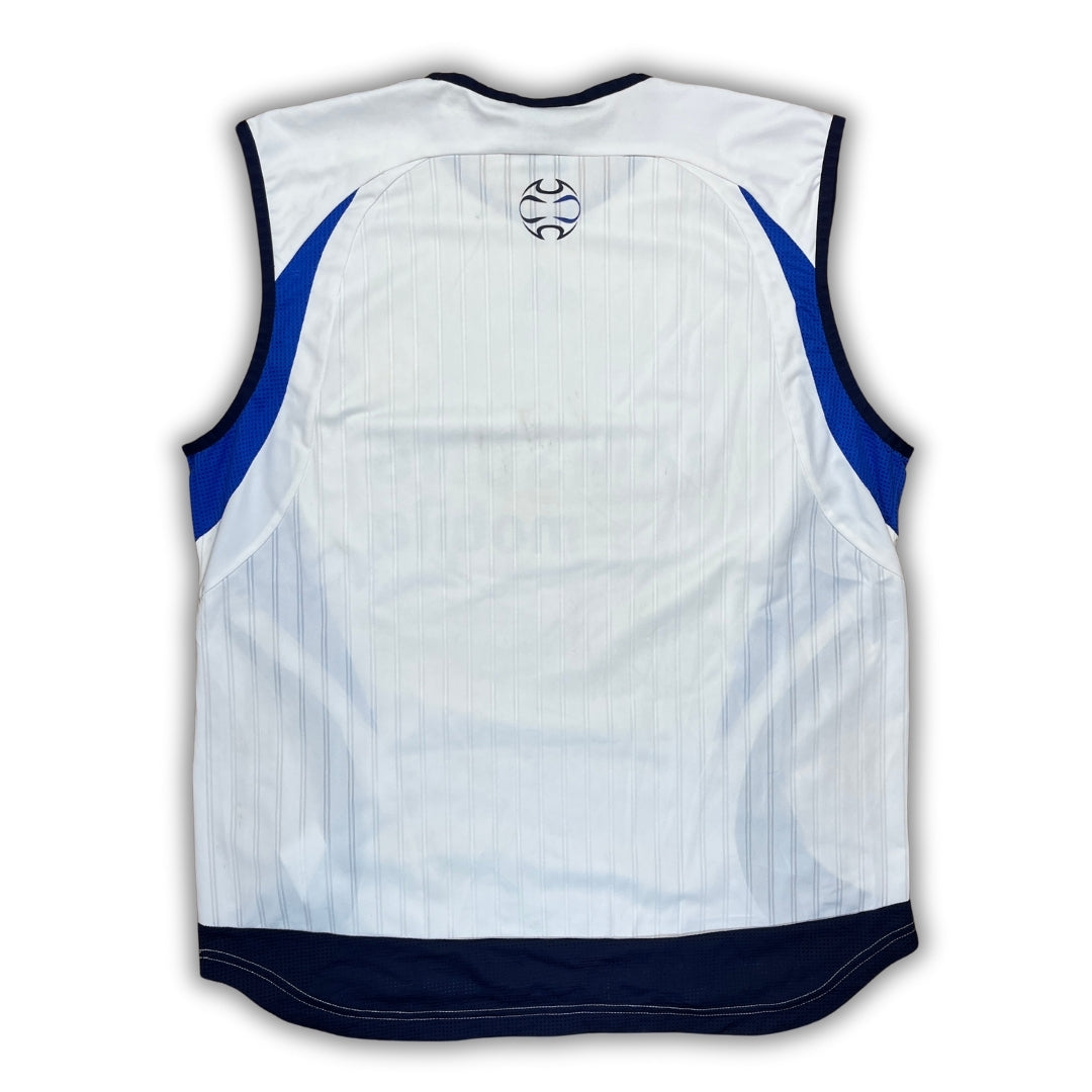 Vintage Adidas White Blue FC Chelsea Warmup Shirt (L)