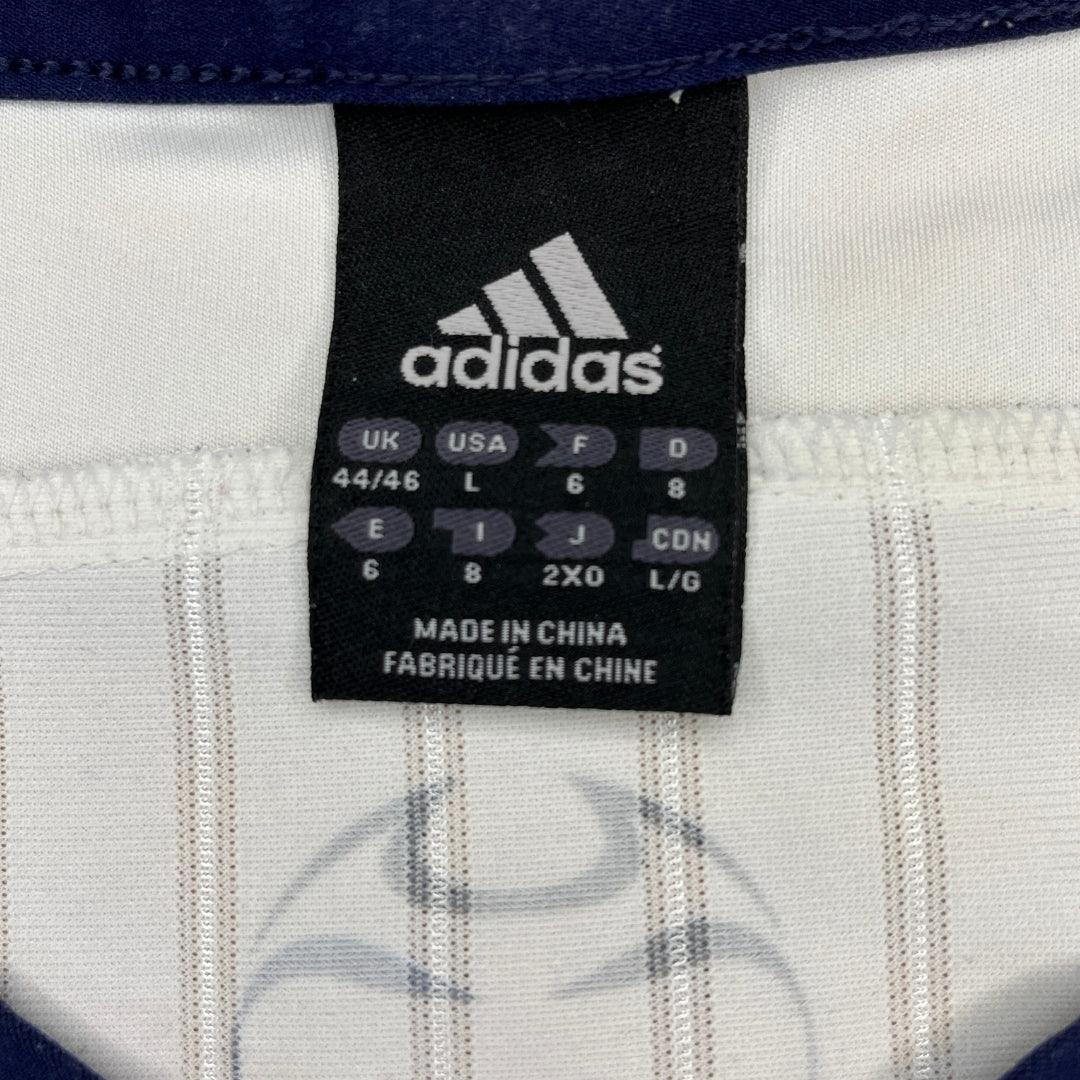 Vintage Adidas White Blue FC Chelsea Warmup Shirt (L)