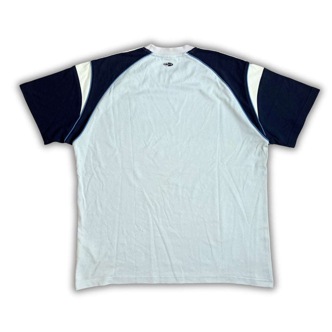 Vintage Adidas Blue White Shirt (M)