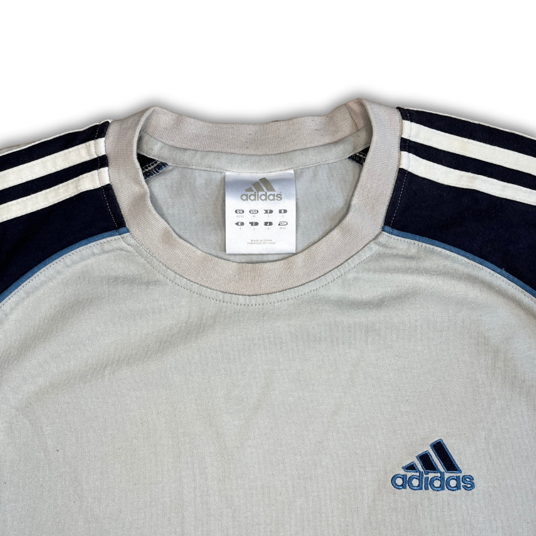 Vintage Adidas Blue White Shirt (M)