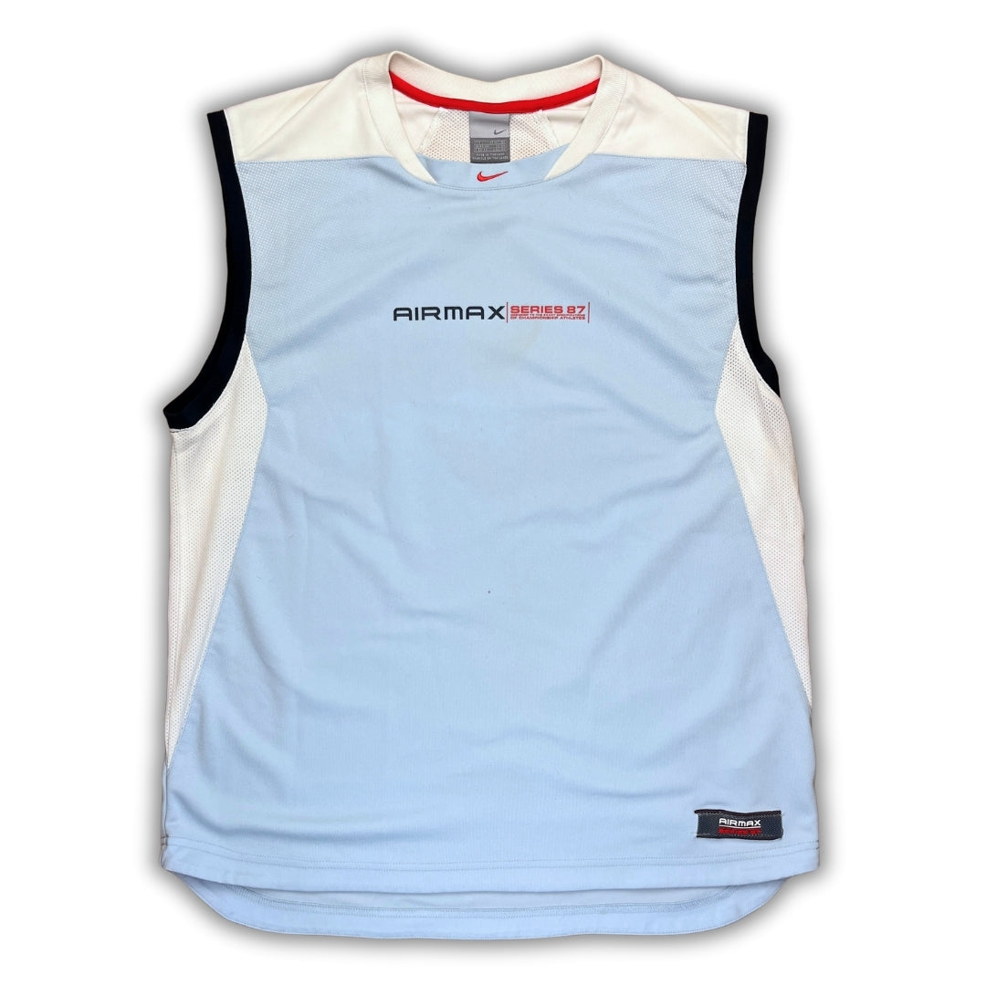 Vintage Adidas Baby Blue Airmax Series 87 Warmup Shirt (L)