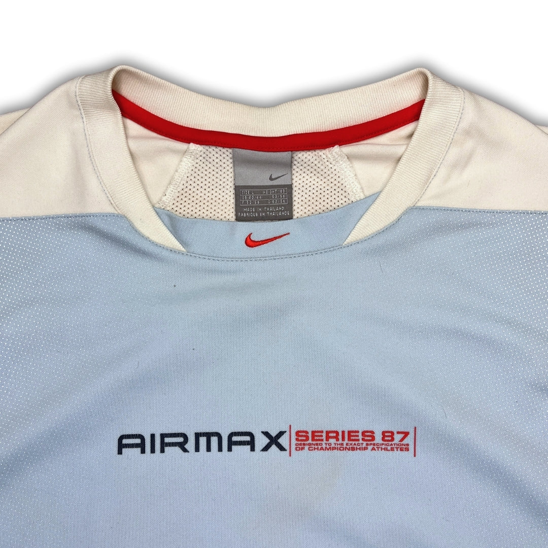 Vintage Adidas Baby Blue Airmax Series 87 Warmup Shirt (L)