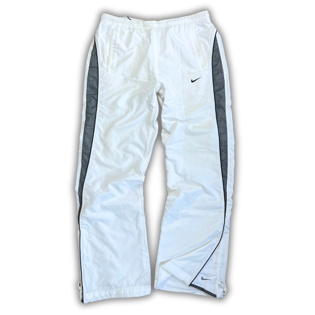 Vintage Nike White Grey Flared Trackpants (M)