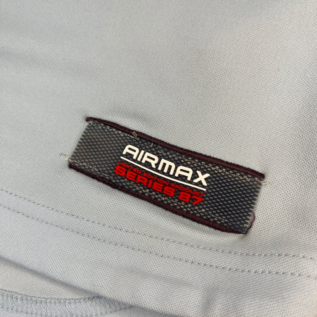 Vintage Adidas Baby Blue Airmax Series 87 Warmup Shirt (L)
