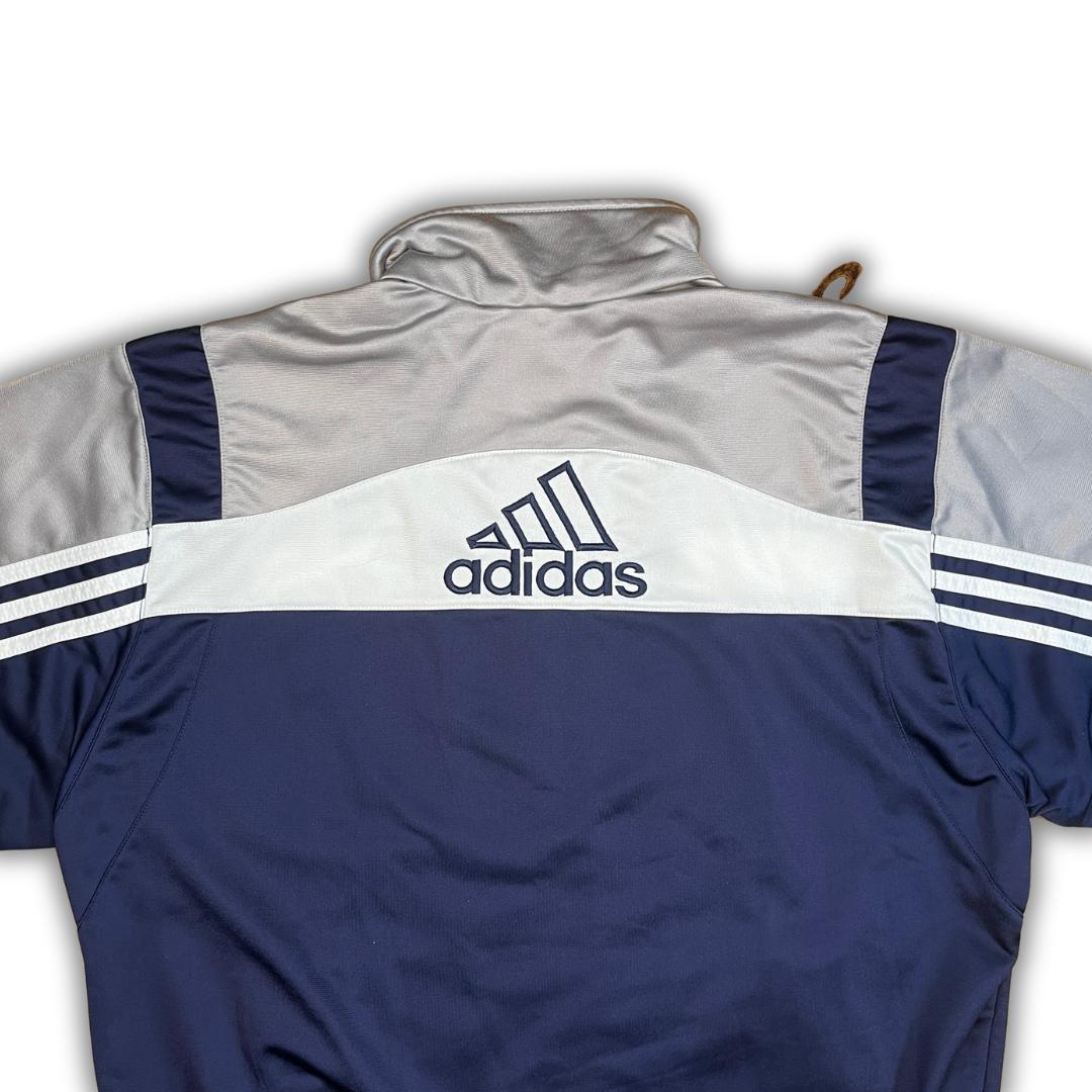 Vintage Adidas 90er Blue Grey Trackjacket (S)