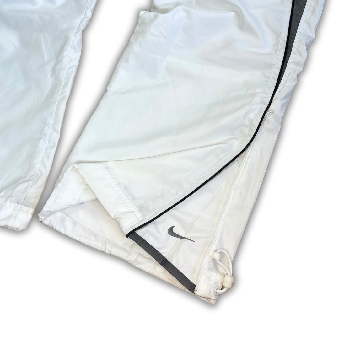 Vintage Nike White Grey Flared Trackpants (M)