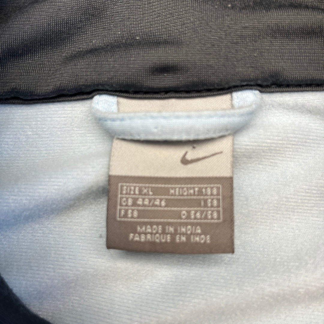 Vintage Nike Black Baby Blue Trackjacket (XL)