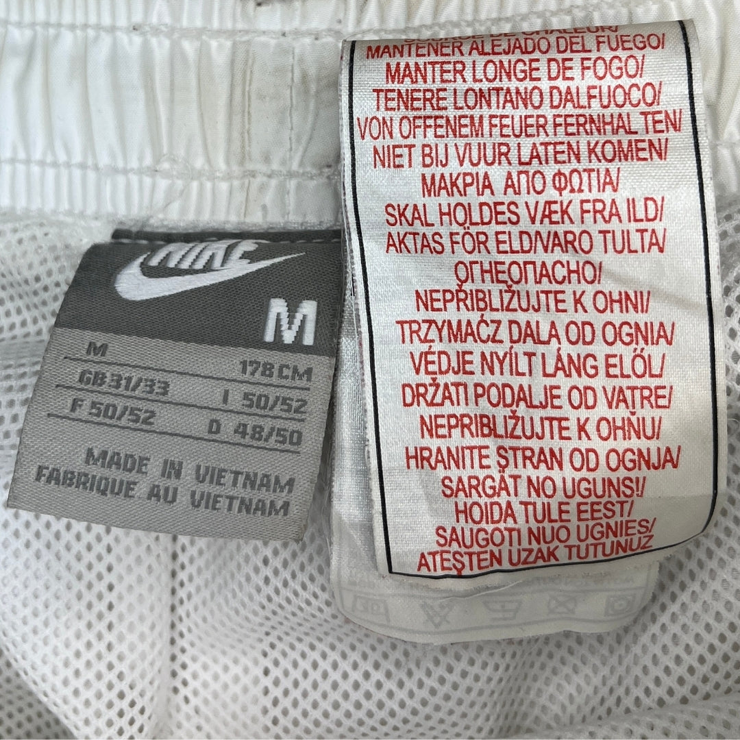 Vintage Nike White Grey Flared Trackpants (M)