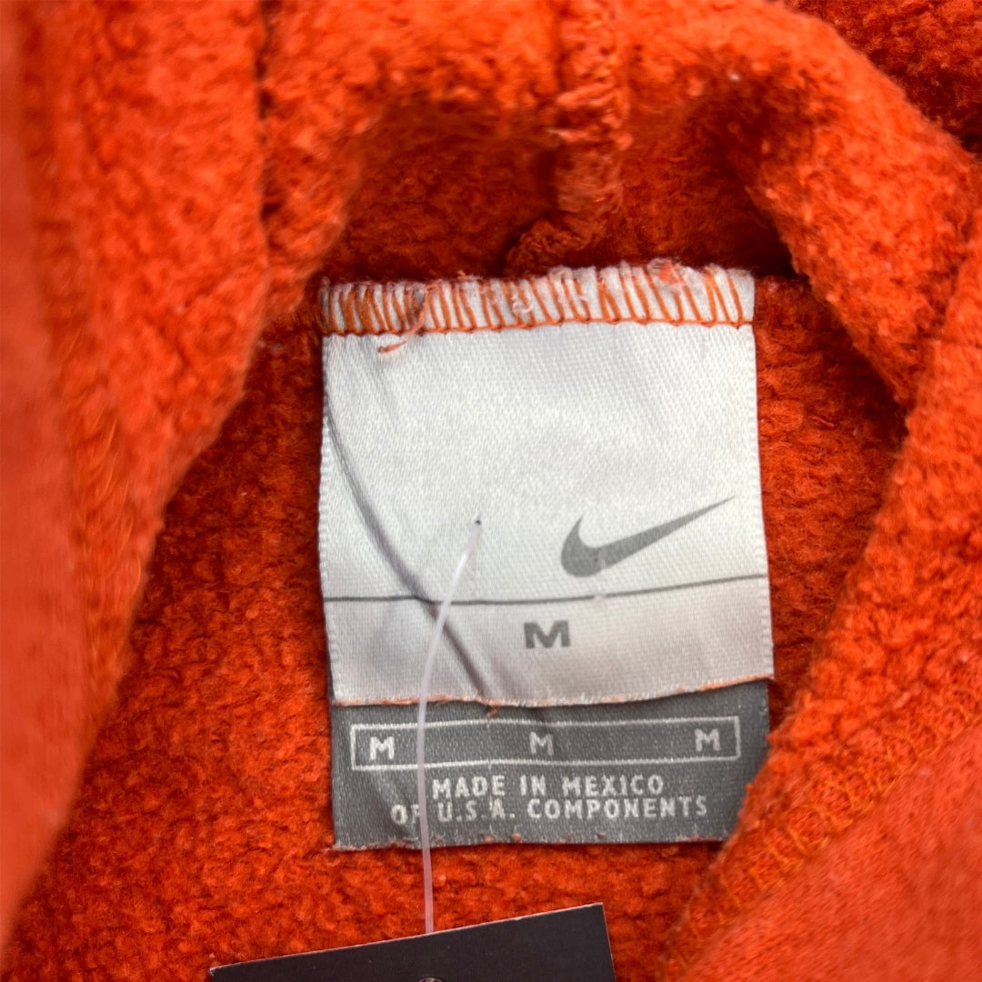 Vintage Nike Orange Middle Swoosh Hoodie (M)