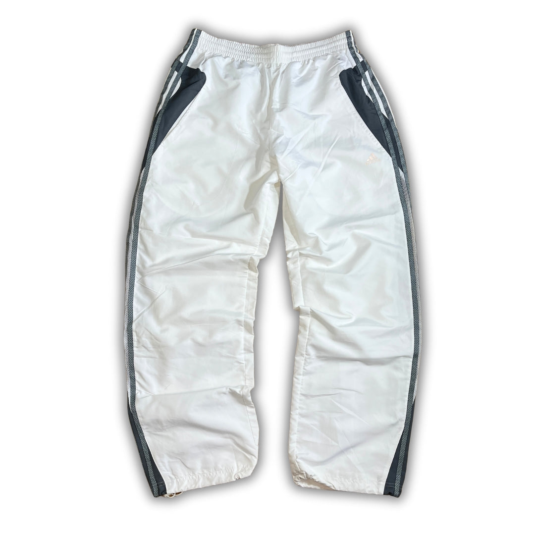 Vintage Adidas White Grey Trackpants (M)