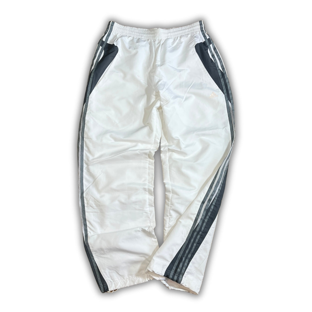 Vintage Adidas White Grey Trackpants (M)