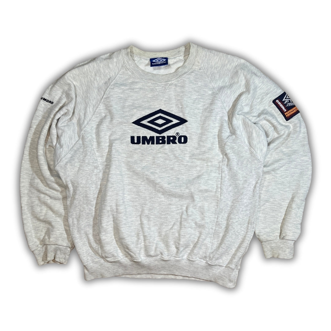 Vintage 90er Grey Oversize Umbro Hoodie (L)
