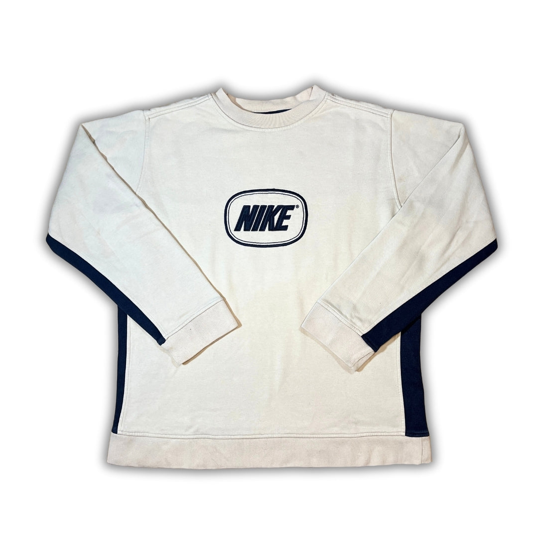 Vintage Nike Beige Hoodie (M)