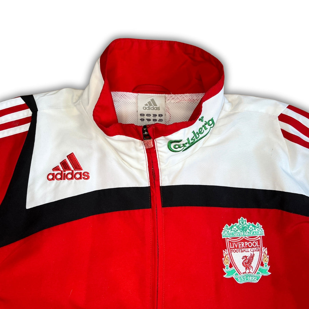 Vintage Adidas Red White FC Liverpool Trackjacket (S)