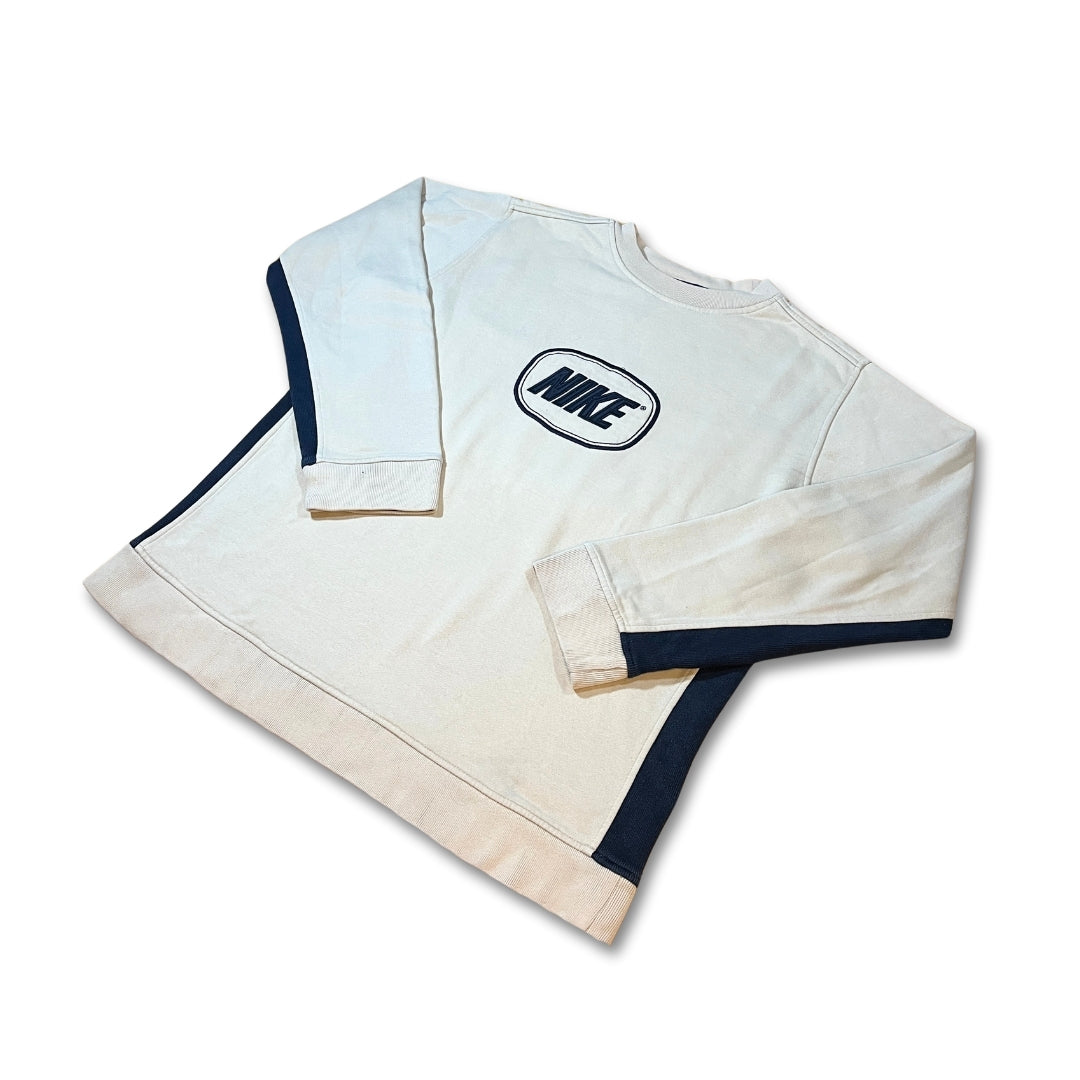 Vintage Nike Beige Hoodie (M)
