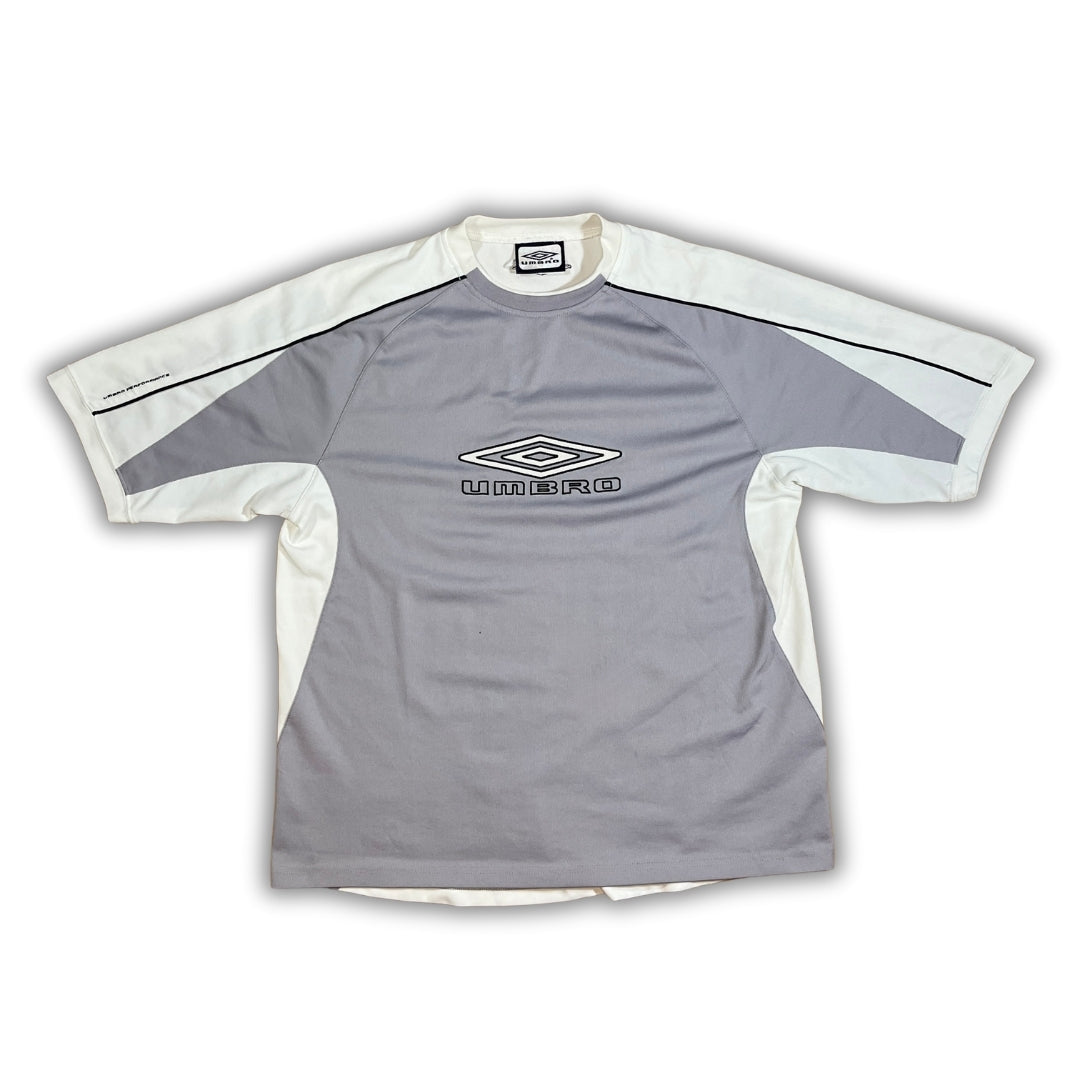 Vintage Umbro White Gray Shirt (L)