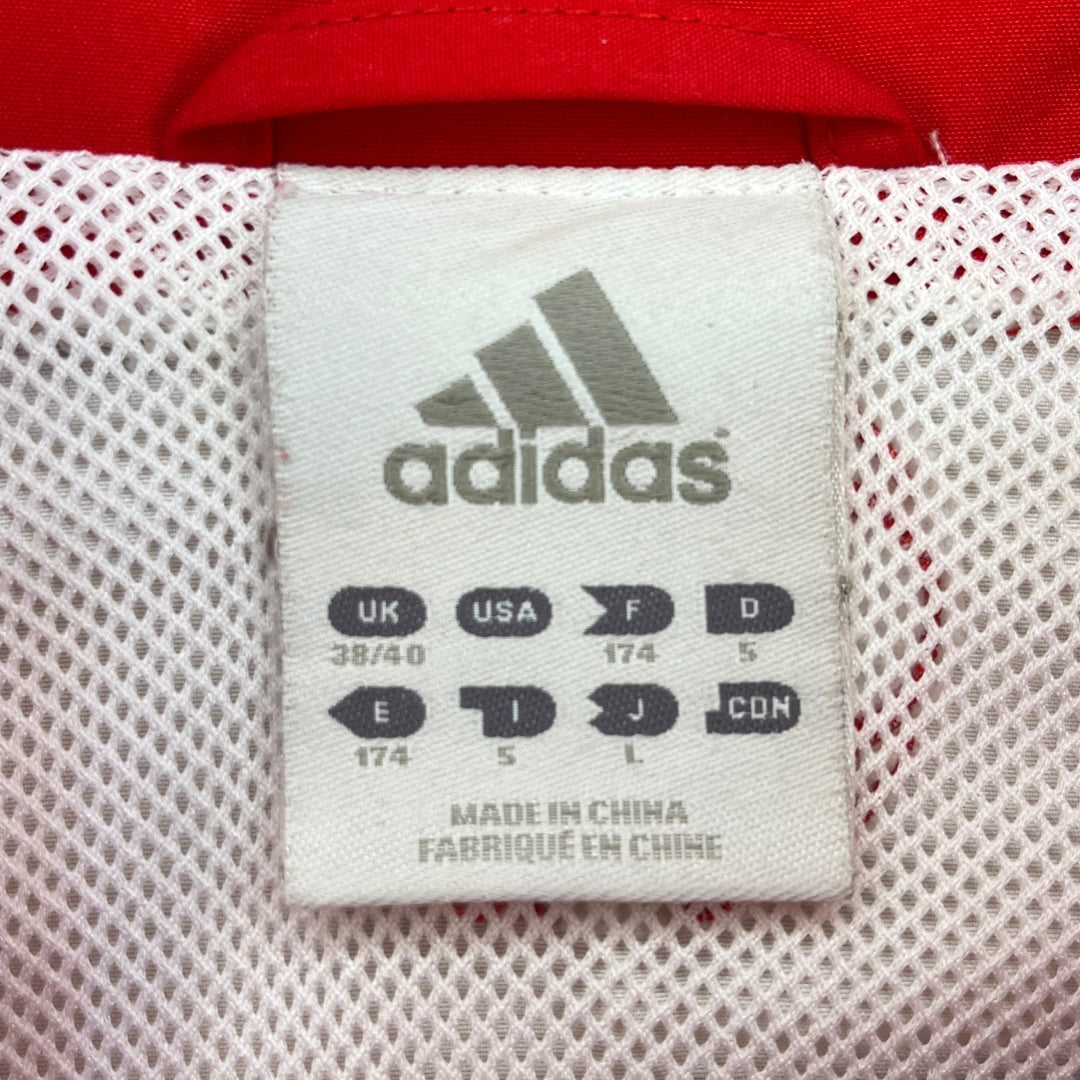 Vintage Adidas Red White FC Liverpool Trackjacket (S)