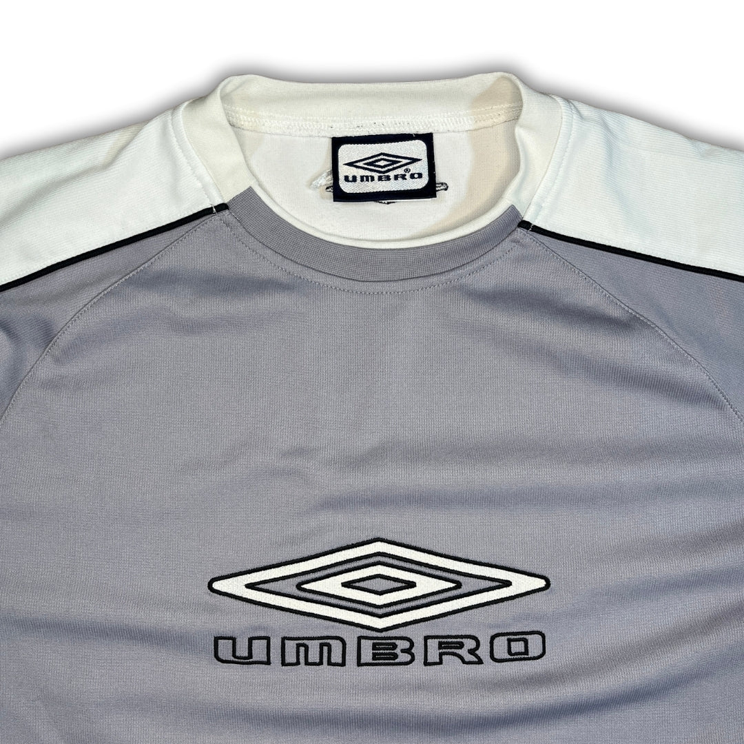 Vintage Umbro White Gray Shirt (L)