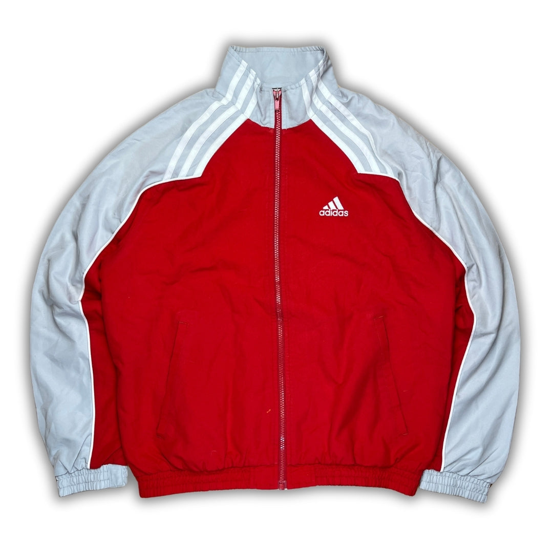 Vintage Adidas Red Grey Trackjacket (S)
