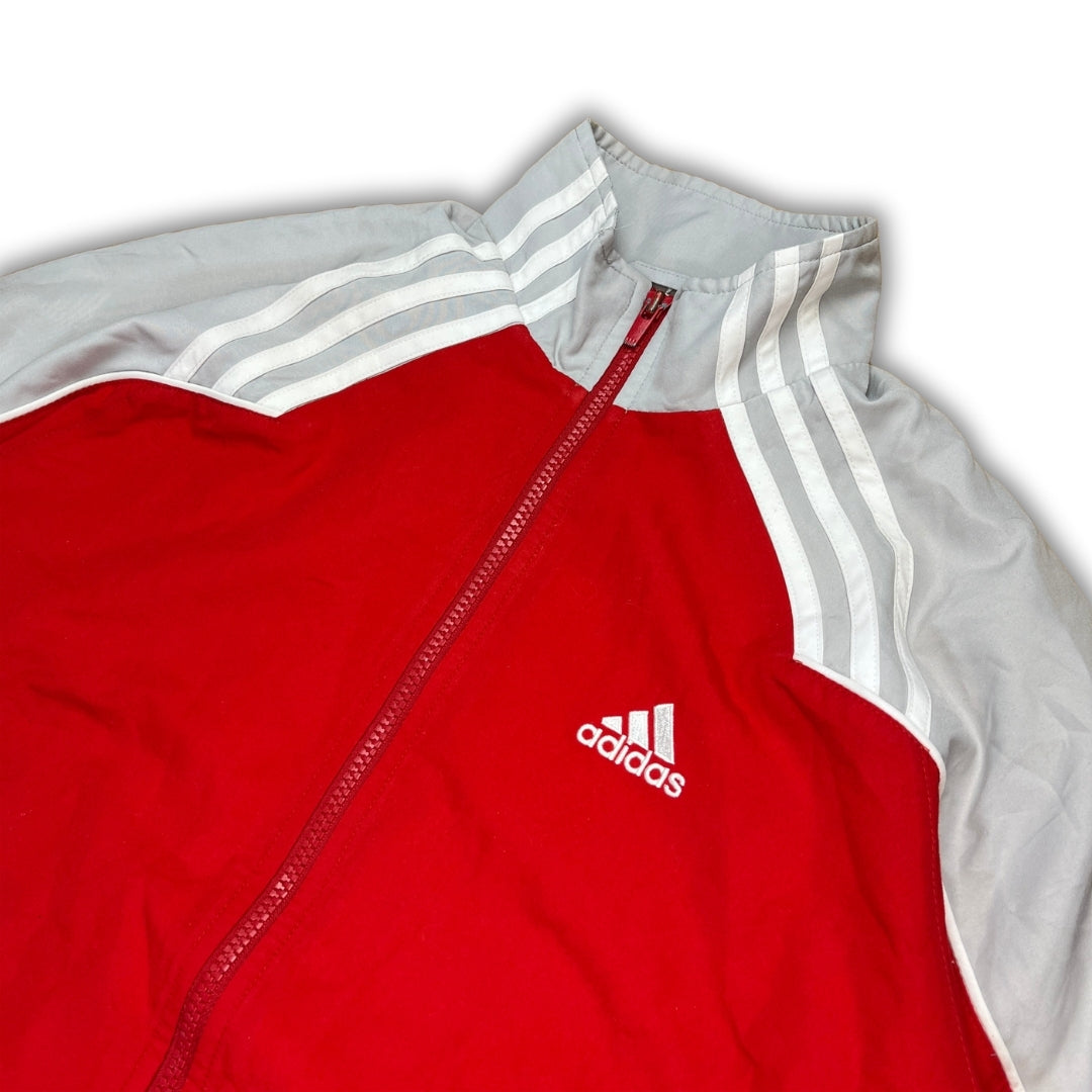 Vintage Adidas Red Grey Trackjacket (S)