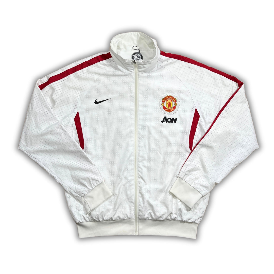 Vintage Nike Manchester United White Trackjacket (XL)