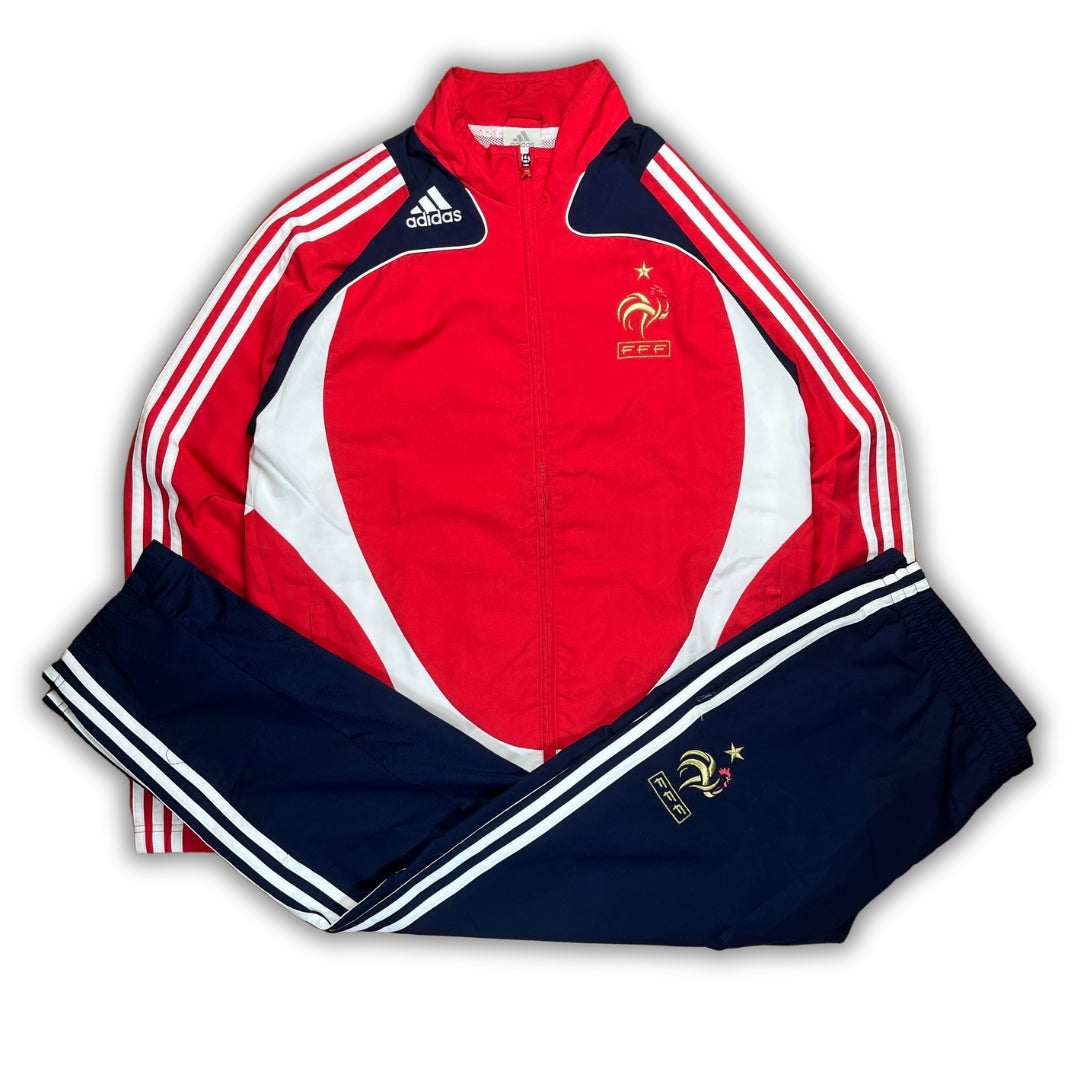 Vintage Blue Red Adidas France Tracksuit (M)