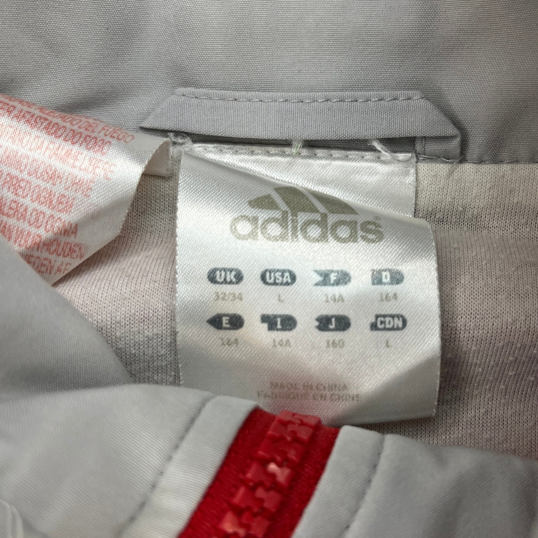 Vintage Adidas Red Grey Trackjacket (S)