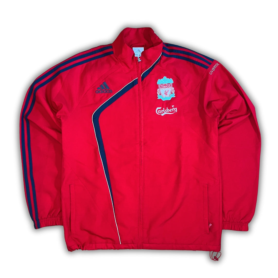 Vintage Adidas Red Dark Gray FC Liverpool Tracksuit (S)