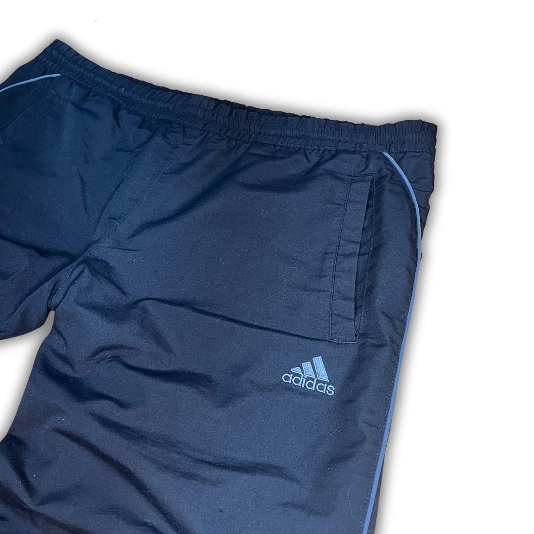 Vintage Adidas Black Trackpants (XL)