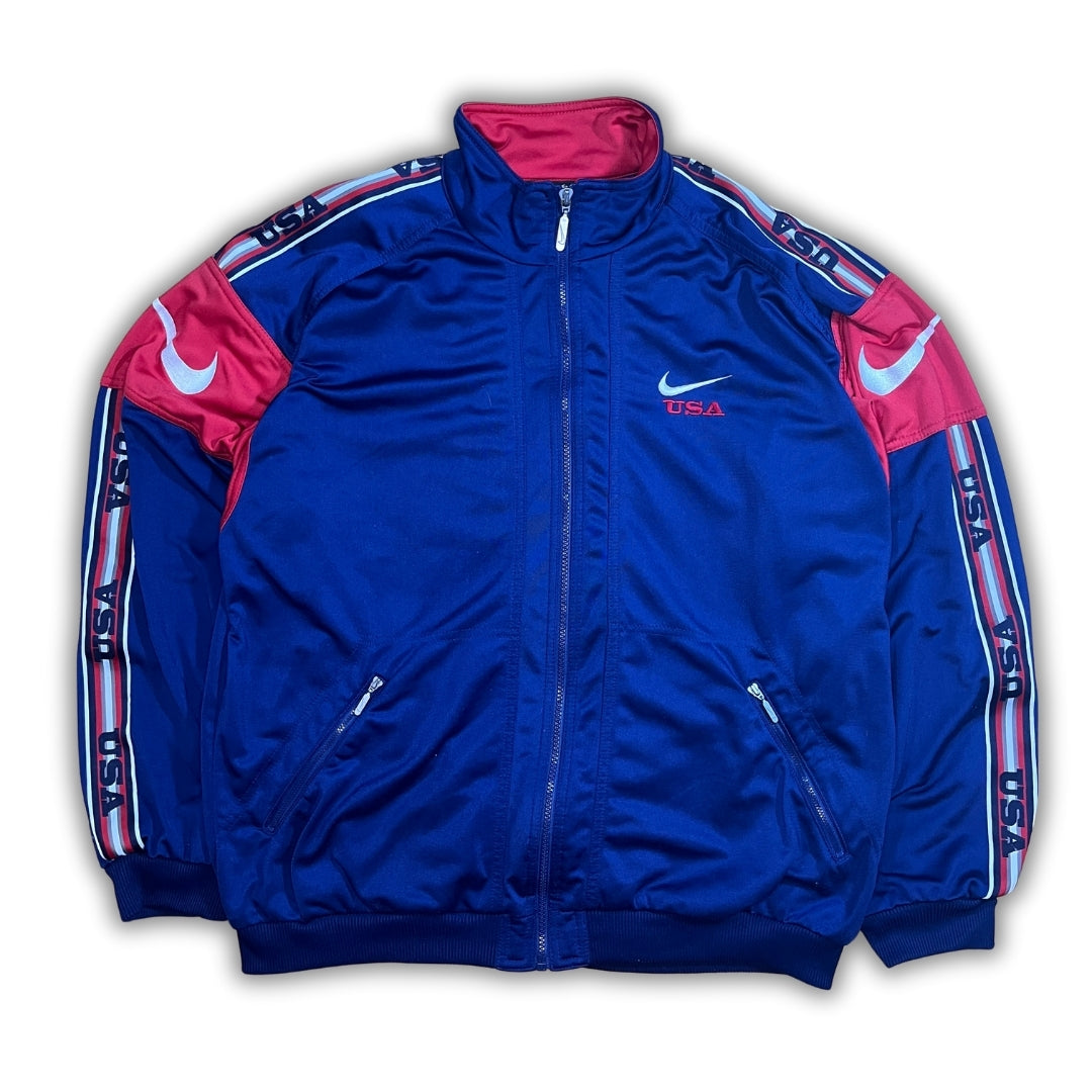 Vintage Blue Nike USA Trackjacket (M)