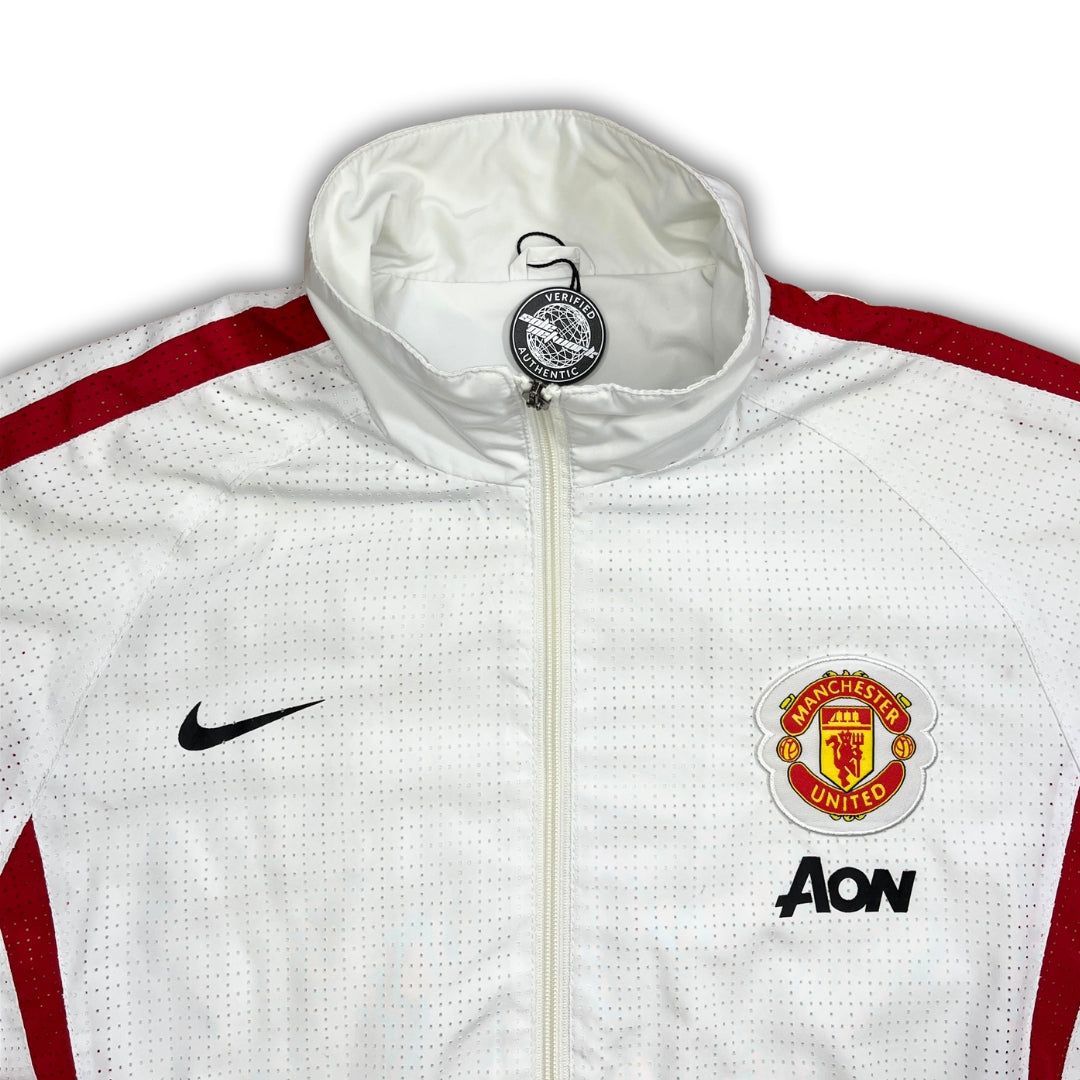 Vintage Nike Manchester United White Trackjacket (XL)