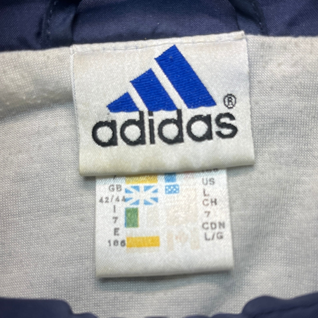 Vintage Adidas 90er Red Blue Rave Trackjacket (M)